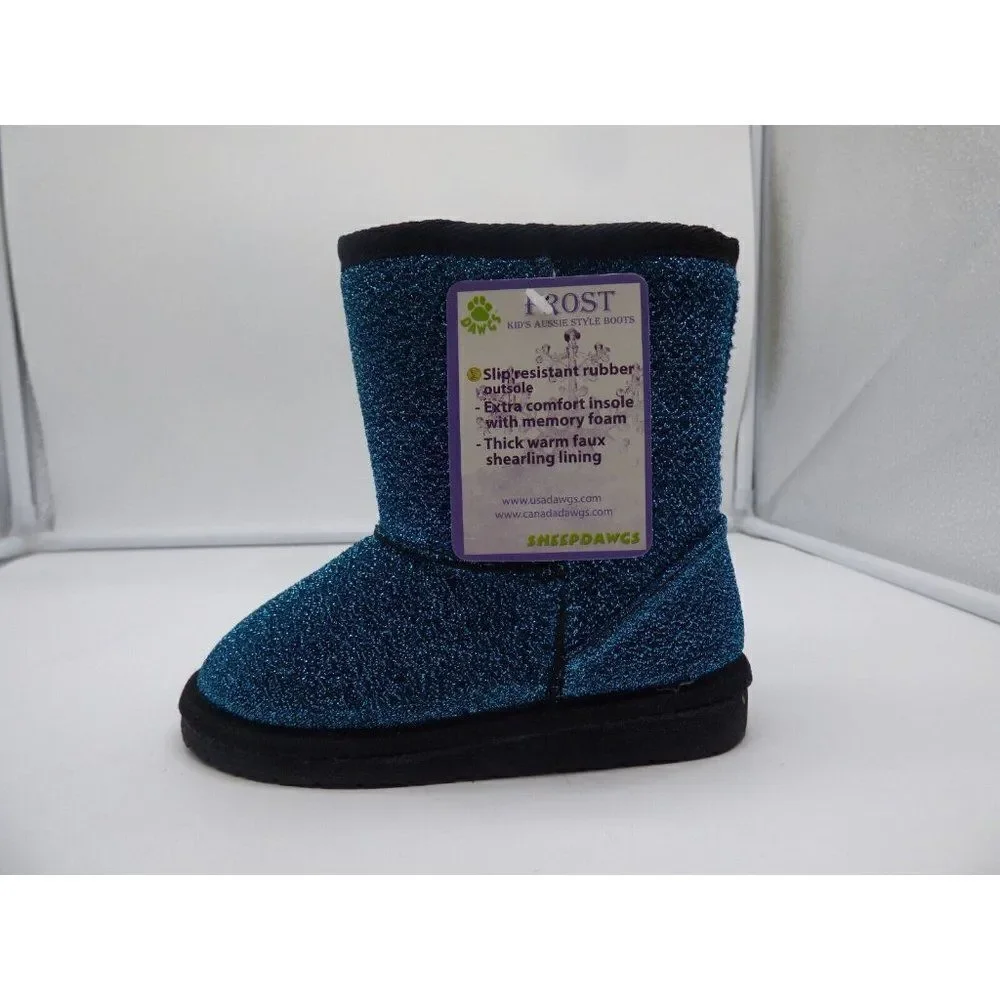 Sheep Dawgs Kid’s Aussie Style Boots, Tiel Frost, Size 6/7